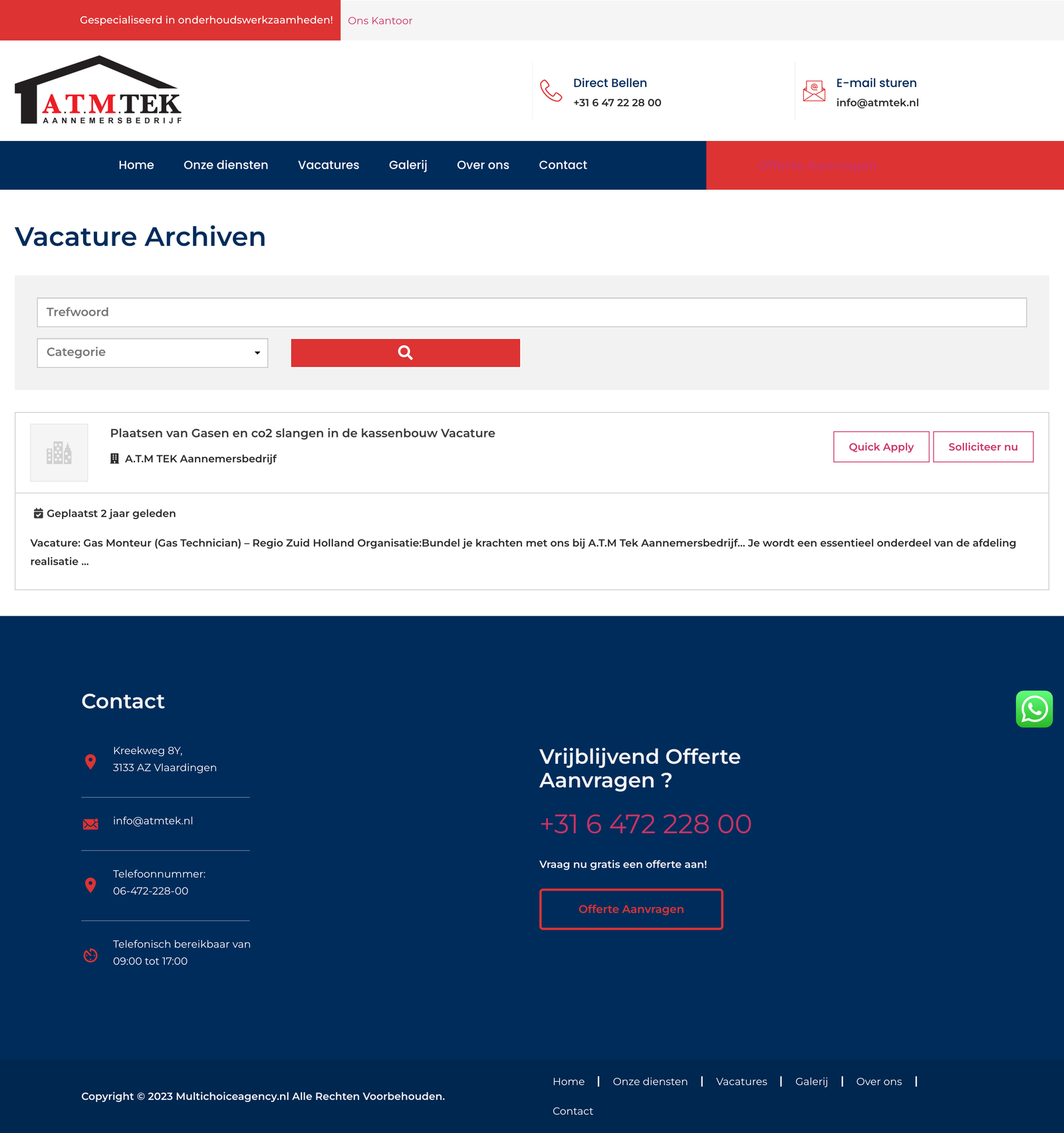 Vacatures