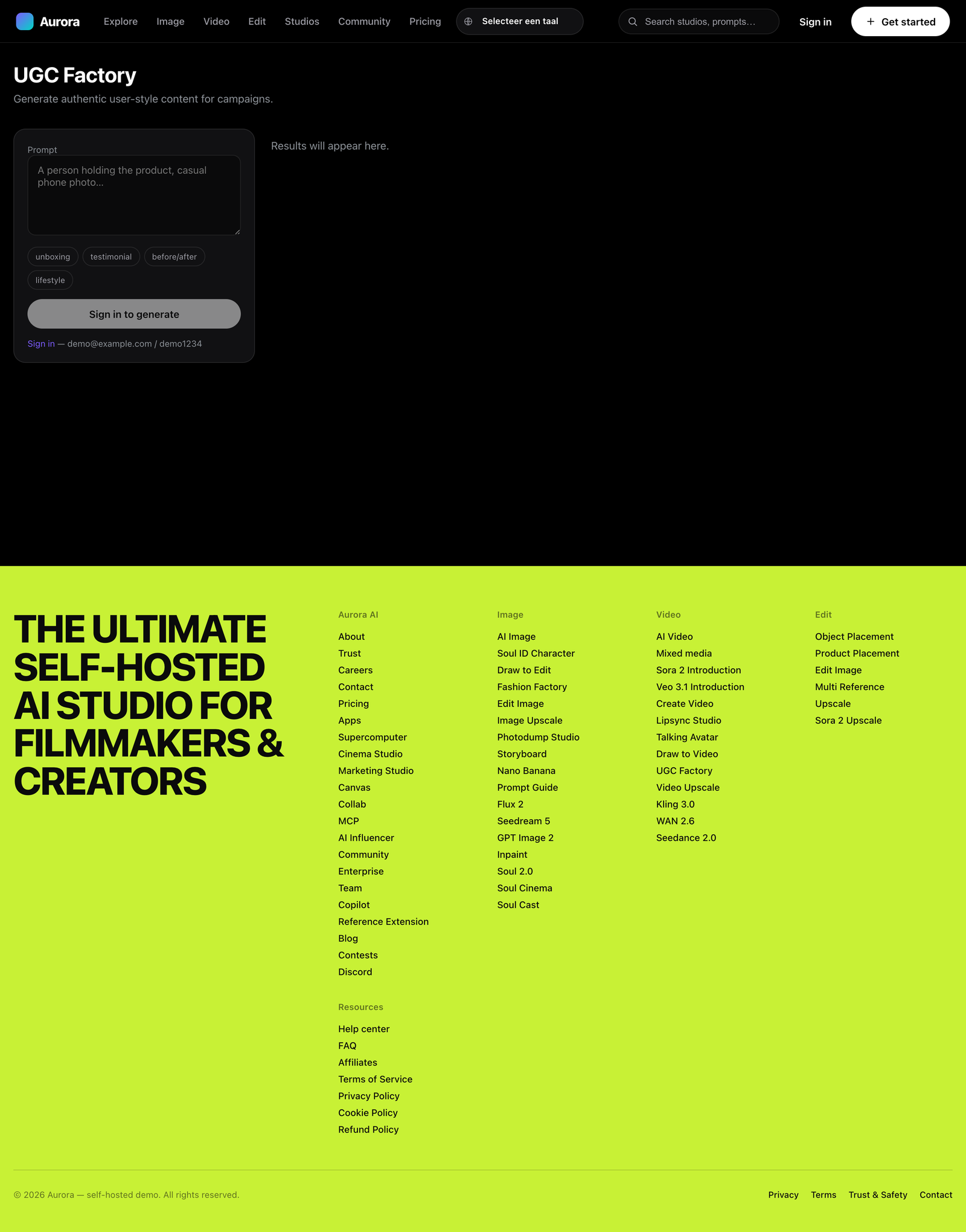 UGC Factory — avatar-content