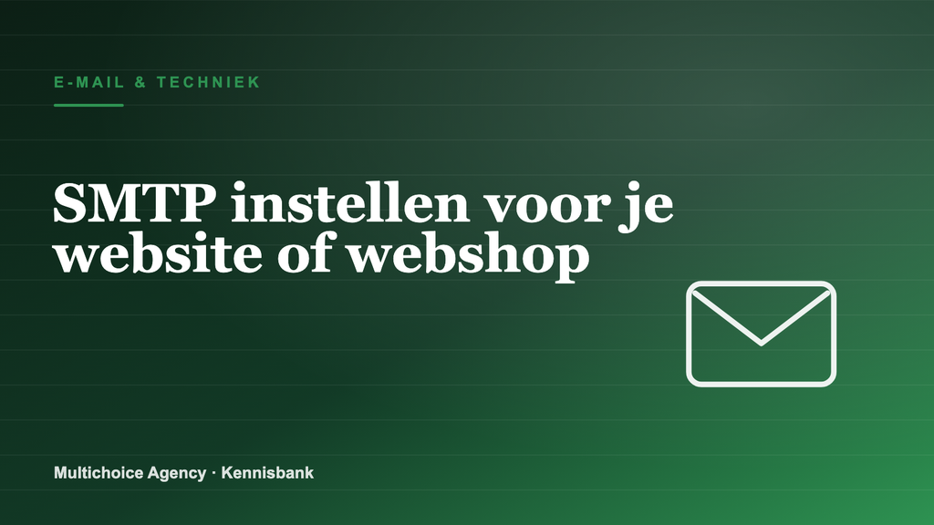 SMTP instellen — hero