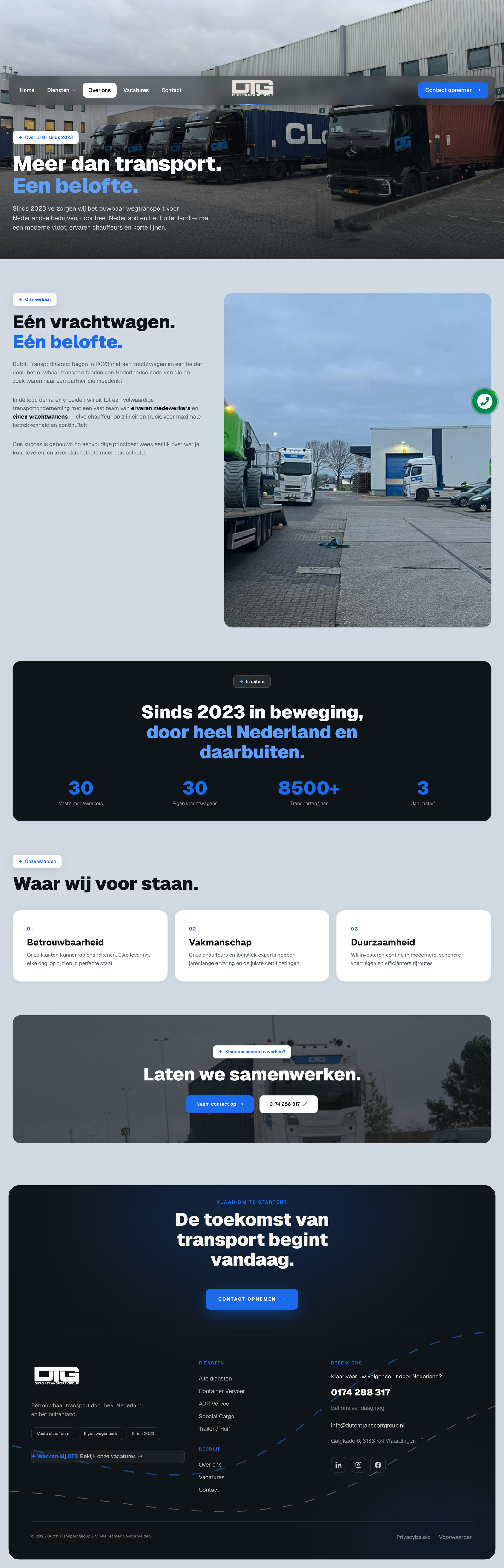 Over ons — verhaal & cijfers