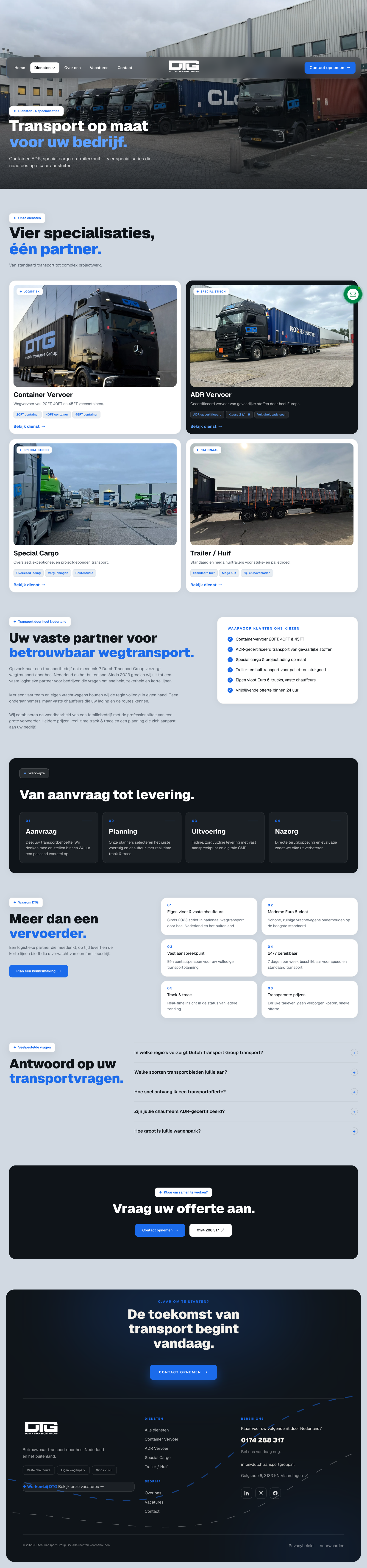 Dutch Transport Group — tablet