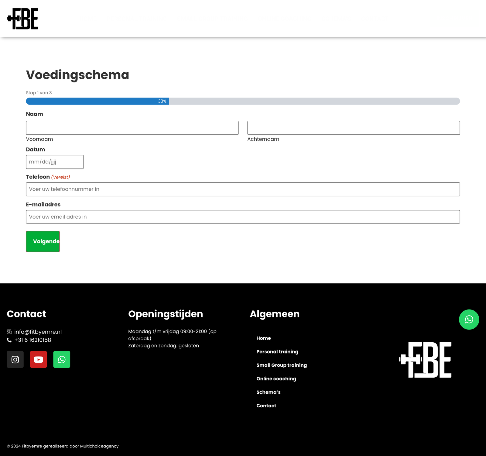 Voedingsschema