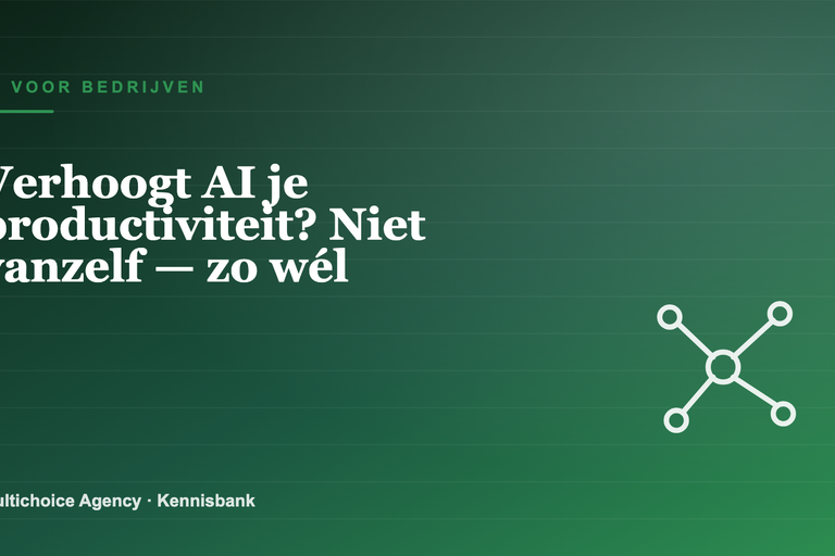 Verhoogt AI je productiviteit? Niet vanzelf — zo wél