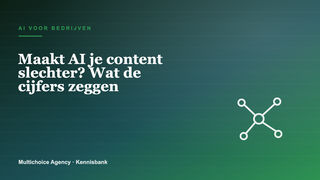 Maakt AI je content slechter? Wat de cijfers zeggen