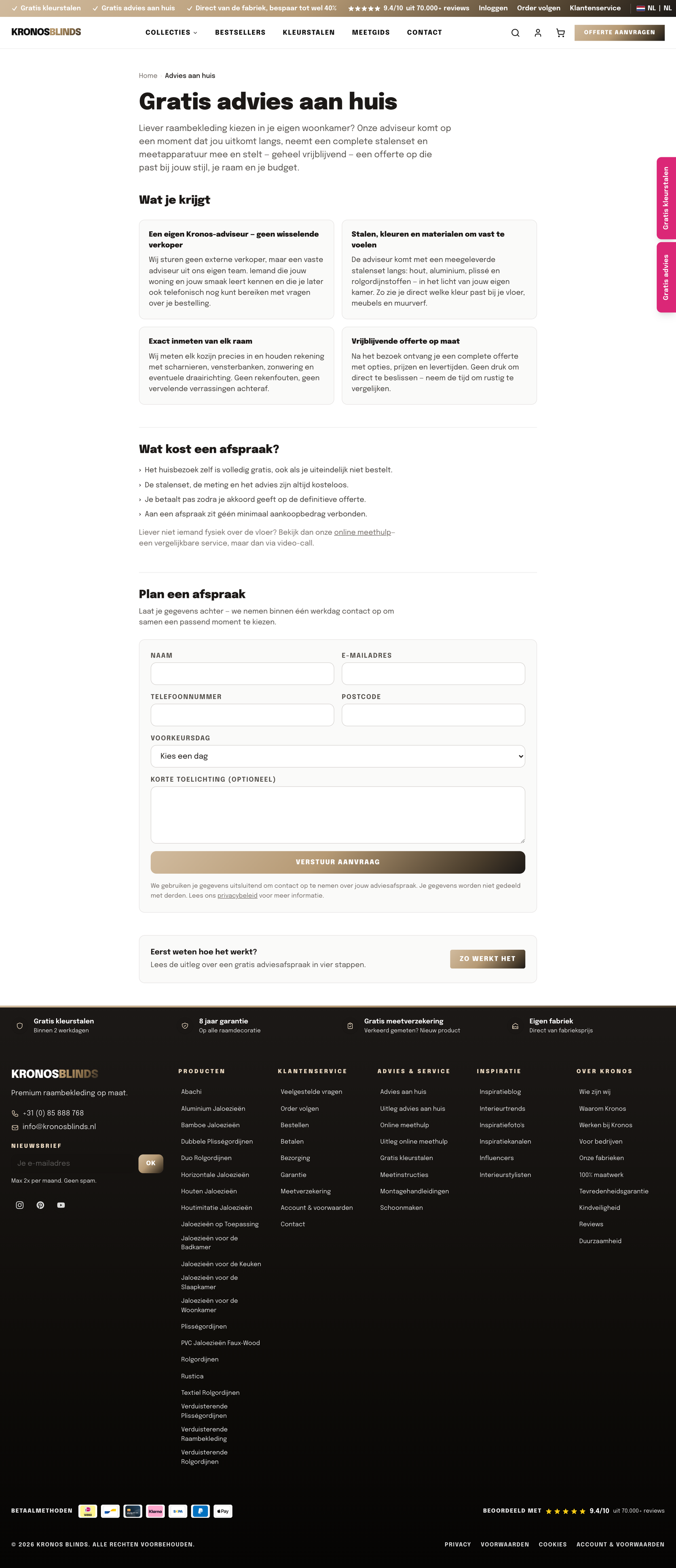 Advies aan huis