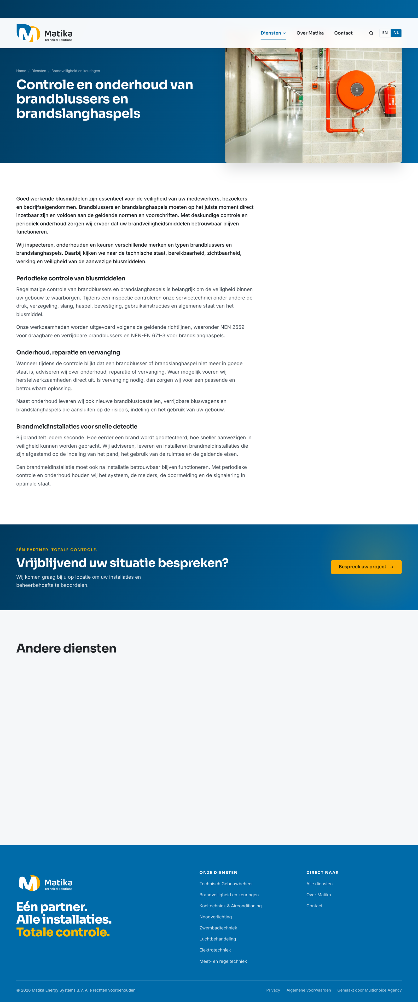 Brandveiligheid & keuringen
