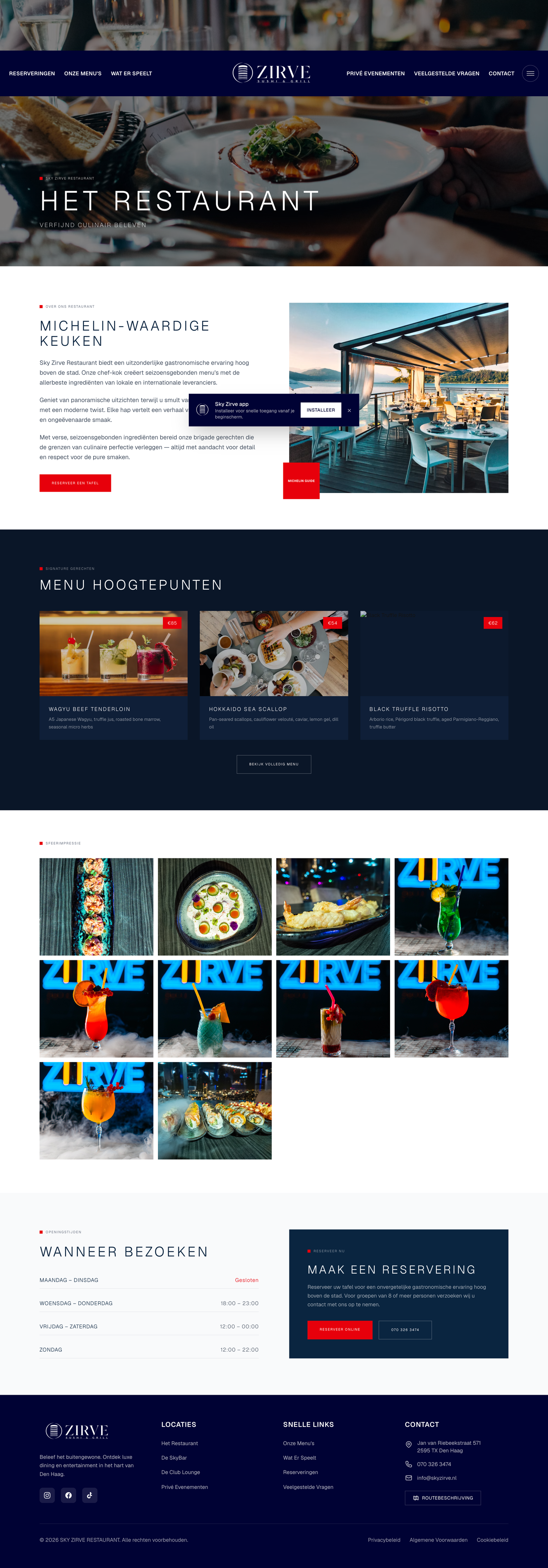 Het Restaurant — fine dining