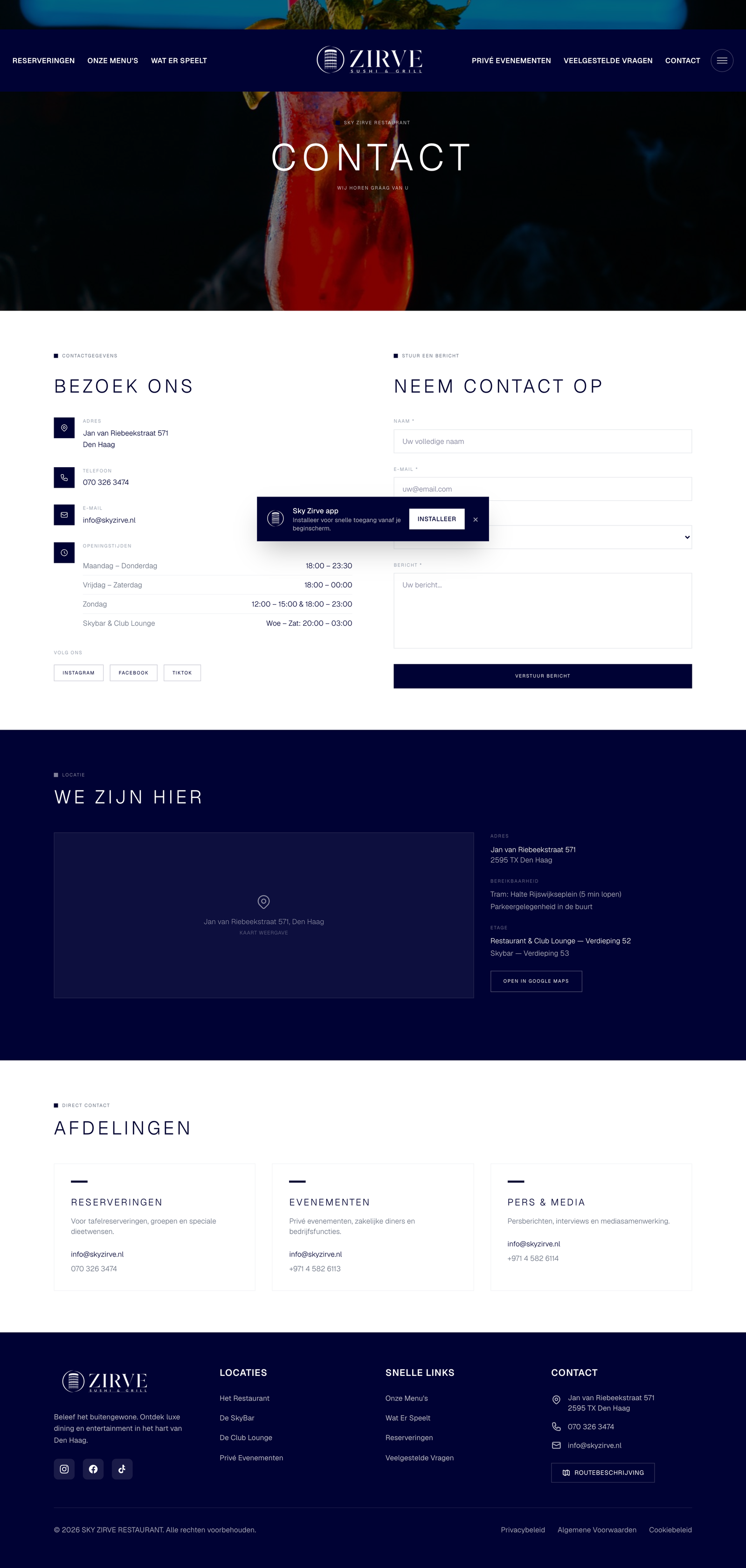 Contact & routebeschrijving
